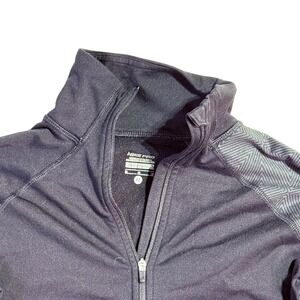 Nike Pro Livestrong Womens Black Quarter Zip Pullover Thumbhole Athletic Top M